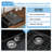 Quartz 33'' L x 19"W Granite Composite Kitchen Sink Undermount Double Bowl Quartz Kitchen Sink with Roll-up Rack,Bottom Grid-99703132
