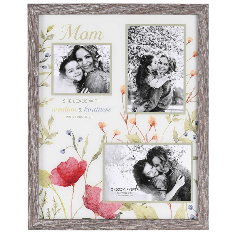 Cadre photo mural floral