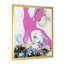 Rose, bleu et jaune, art liquide III - peinture sur toile-67442634-67442643
