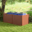 Costway 2 Pack 48" X 37.5" Air Conditioner Fence Screen Panel Kit With 3 Ground Stakes Brown