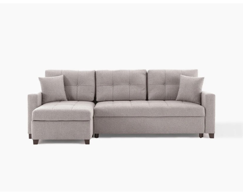 Canapé modulaire Rosa - Gris foncé, Gris clair