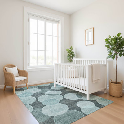 Premium Machine Washable Lubbers AMF1751 Geometric Rug
