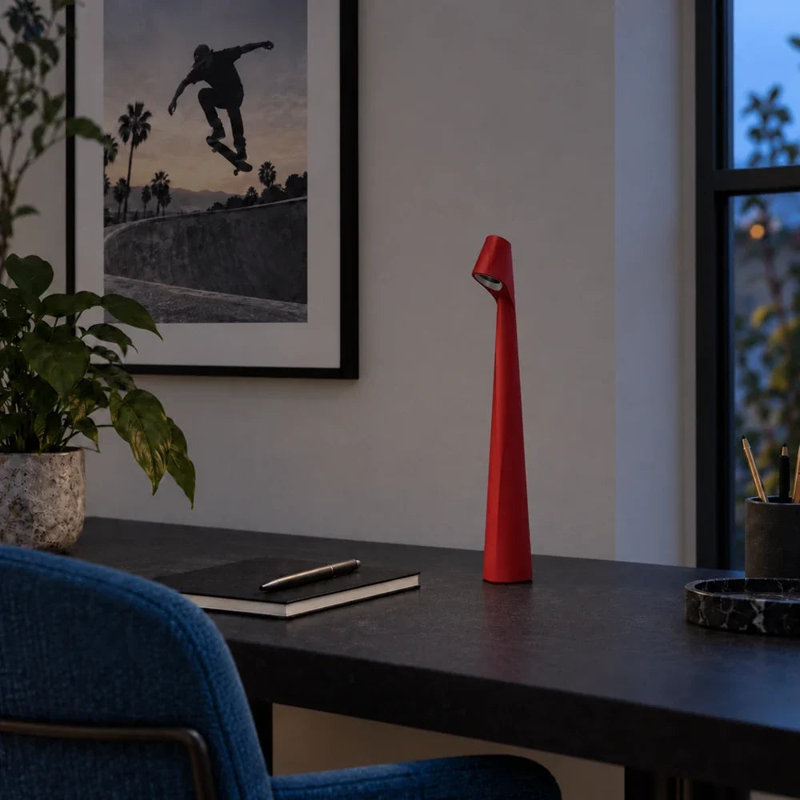 Flare Cordless Table Lamp, Gray