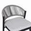 Tabourets de comptoir d'extérieur à structure en métal à hauteur d'assise de 26 po avec dossier en forme de feston en rotin PE, ensemble de 2-984151248-984151251
