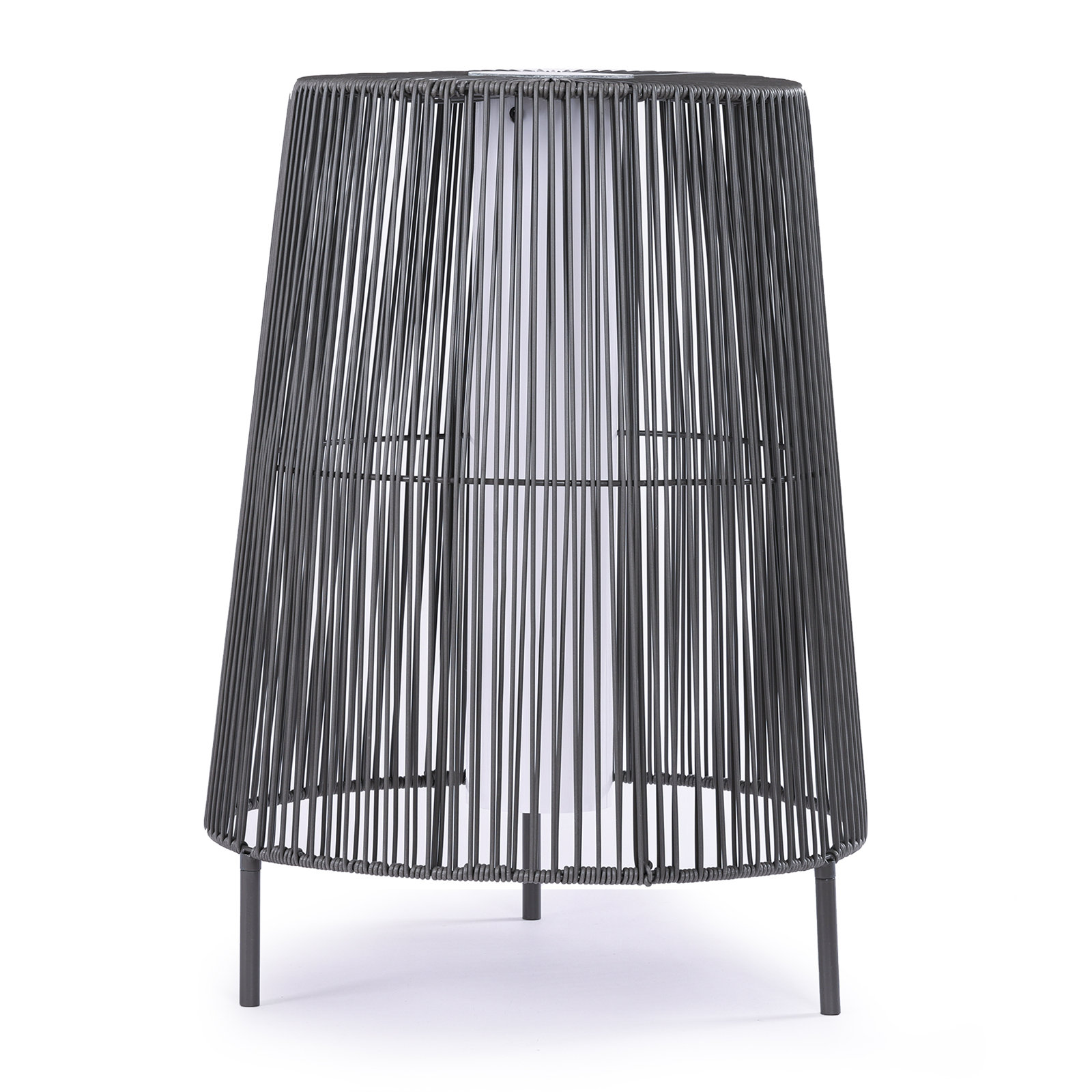 Freida Solar Powered Floor Lamp, Charcoal