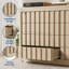Commode moderne à 8 tiroirs avec plateau en bois - Commode de rangement au plancher