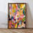 Elegant Decorative Framed MDF Painting, 13.8 x 18.5 x 0.1 inches | 100% MDF with 3 mm Thickness, 100% Pine Wood Frame | UV Printed Artwork for Stylish Home Decor, Perfect for Living Room or Office