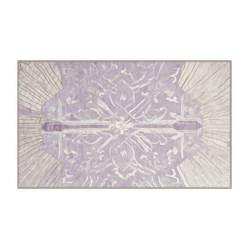 Machine Washable Beige Area Rug, Rectangle 2' x 3'