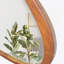 Miroir en bois massif 45 po Miroir mural asymétrique avec cadre en bois et miroir de grande taille