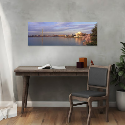 Usa, Washington Dc, Tidal Basin, Spring Abstract Contemporary Cherry Architecture Spring Wall Art