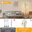 Lampe sur pied de style industriel avec lampe sur pied et cage en forme de goutte-678793715