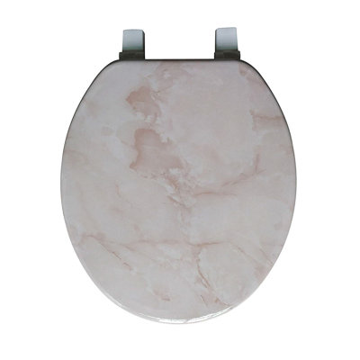 Siège de toilette rond en marbre