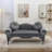 53.8" W Upholstered Loveseat With Nailhead Trim-1445073023