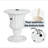 Adela Outdoor Patio MGO Side Table Umbrella Base With Sand-Filling, Set Of 1