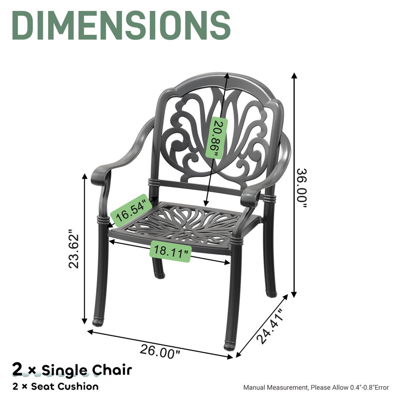 Fauteuil de salle à manger Vefa Premium