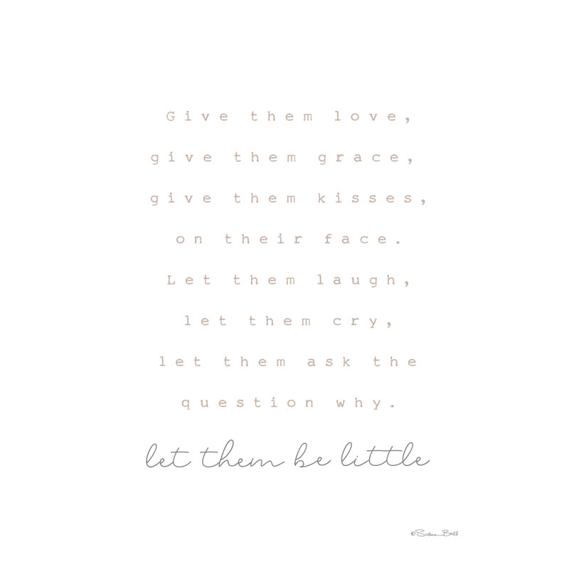 Jamarrius «Let Them Be Little» par Susan Ball, H 18 po x l 12 po