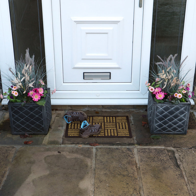 Non-Slip Striped Outdoor Doormat