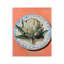 Plaque murale rétro artichaut sur orange, design par The Prints Vibe