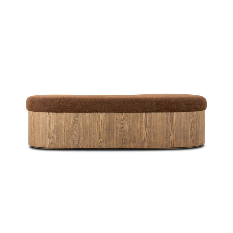 CELESTE Upholstered Bench,  Crypton Wayfarer Sienna