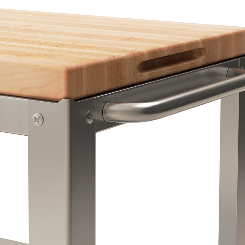 Cucina Culinarte Kitchen Cart with Maple Top