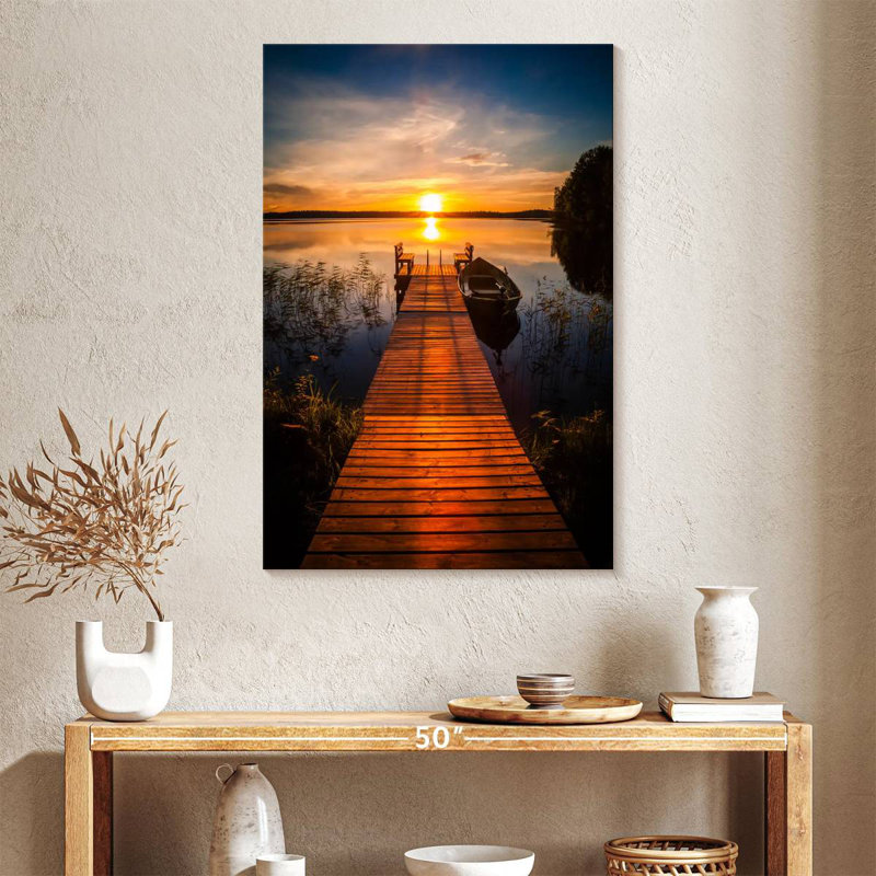 Aletra Finland Sunset Dock, 24" H x 16" W