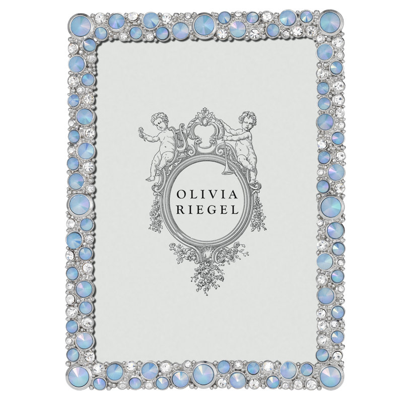 McKenzie Metal Picture Frame, Blue/Silver, 5" x 7"