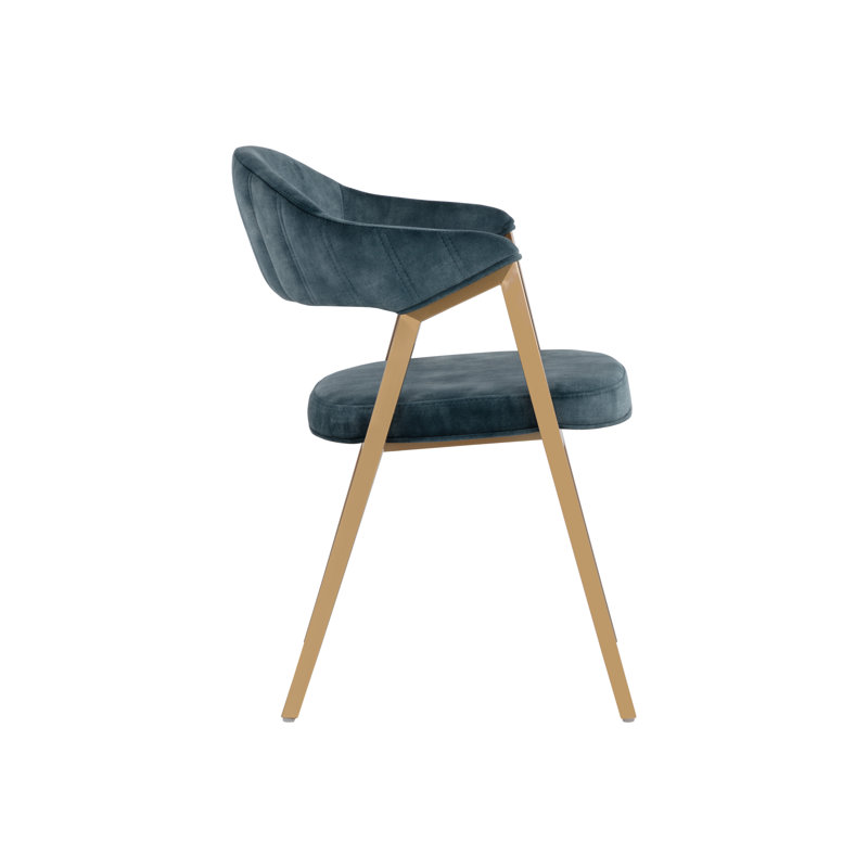 Burgos Upholstered Arm Chair, Blue