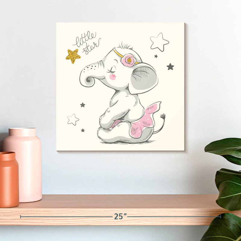 Ashelle Ballerina Elephant, 16" H x 16" W
