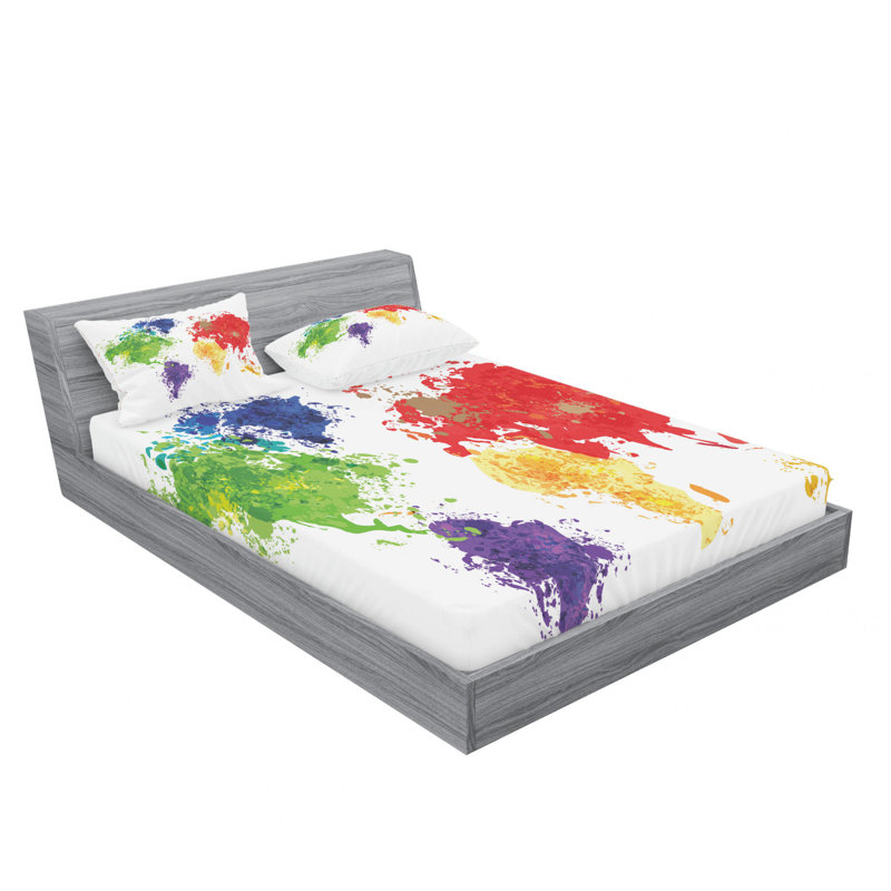 Microfiber Sheet Set, Full/Double Sheet Set with Fitted Sheet