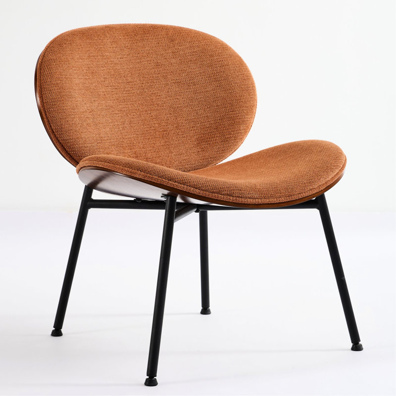 Méridienne orange de style Mid-Century - Coquille enveloppée Sw1871og avec base stable, Orange