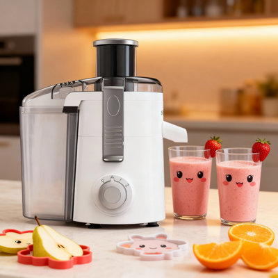 Extracteur de jus Sifene, compact, à grande vitesse, goulotte de 2,5 po, facile à utiliser et à nettoyer, sans BPA