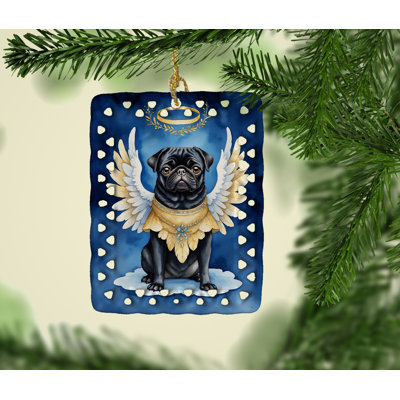 Ornement en porcelaine noire My Angel