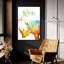 «Colorful Safari Animals B» par Jean Plout, art mural en verre acrylique-1693537279