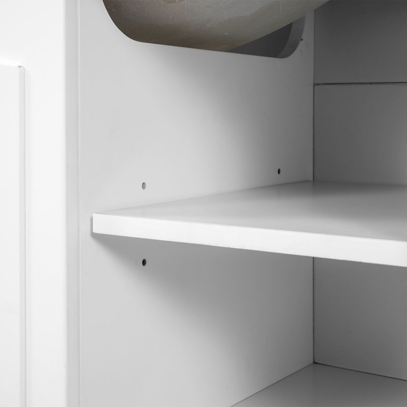Base de meuble-lavabo simple Shamikka seulement, Blanc