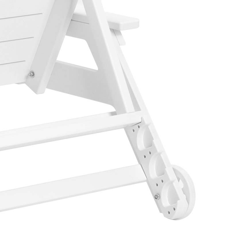 Chaise longue inclinable Brighton, Blanc
