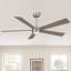 Ventilateur de plafond à 5 pales à DEL à intensité variable et télécommande, moteur CC réversible à 6 vitesses sans bruit-1592565383-1585681386