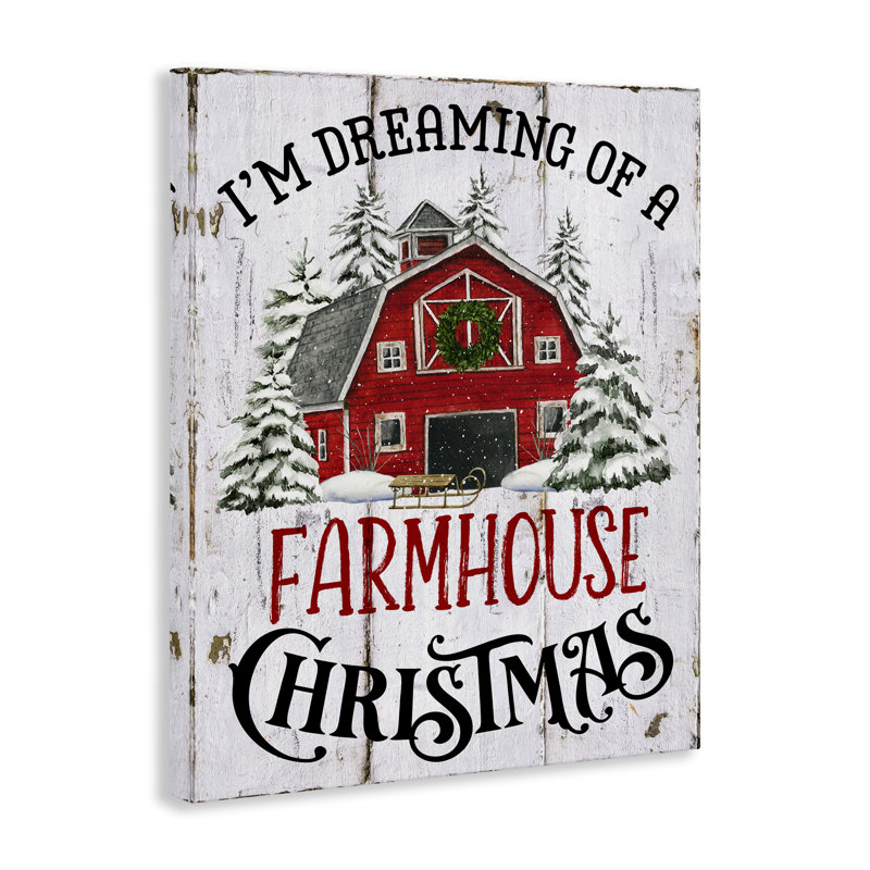 «Farmhouse Christmas Dreaming» par Creatif Belle, H 48 po x l 36 po