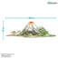 Watercolour Dinosaur Scene Wall Sticker