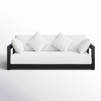 Melrose 76.55'' Aluminum Outdoor Patio Sofa