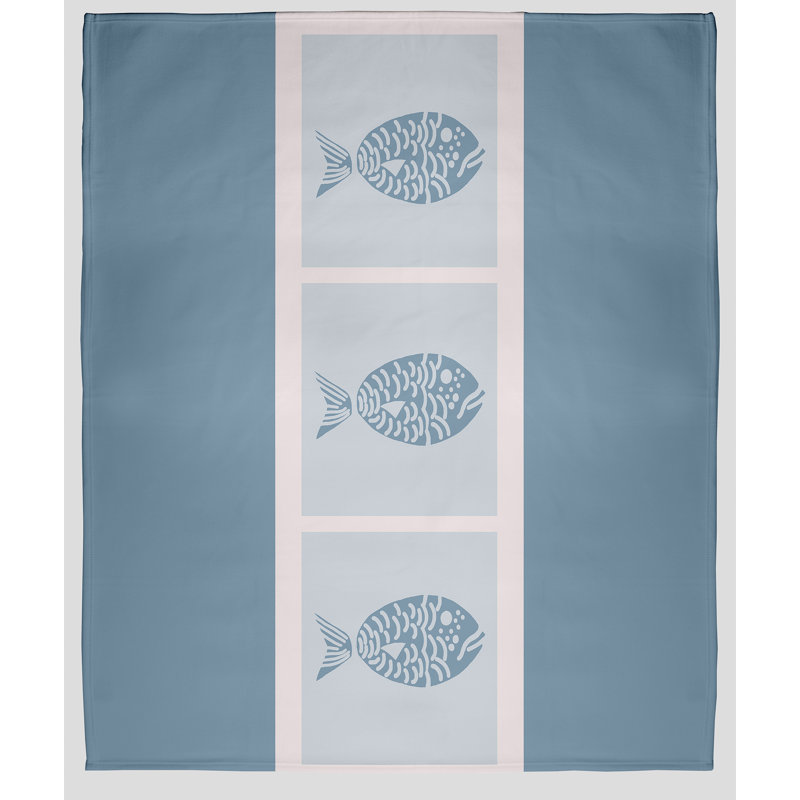 Sail Sun And Fun Fleece Throw Blanket, 30" W x 40" L, Dusty Smoke