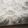 Machine Woven Polyester Area Rug in Cream/Gray