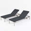 Caggiano Outdoor Metal Chaise Lounge Set