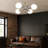 4 Lights Metal Body Linear Globe Semi-Flush Mount-775629354-775629355