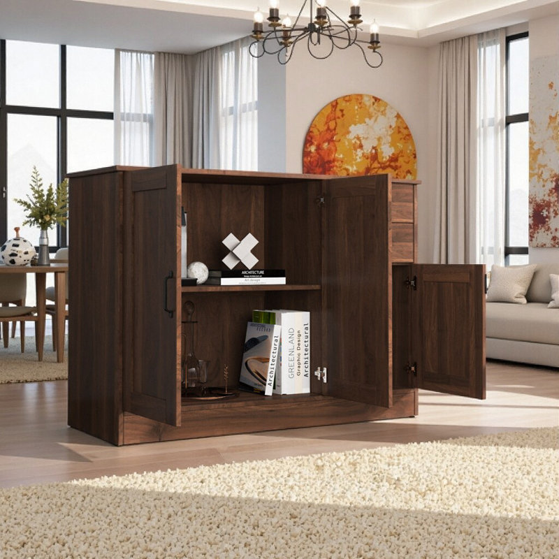 Buffet Modern Modern, Noyer