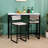 Upholstered Counter Stool with Metal Frame