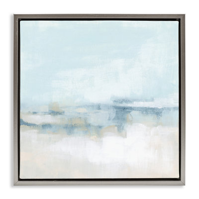 Abstrait paysage nuageux brouillard bleu