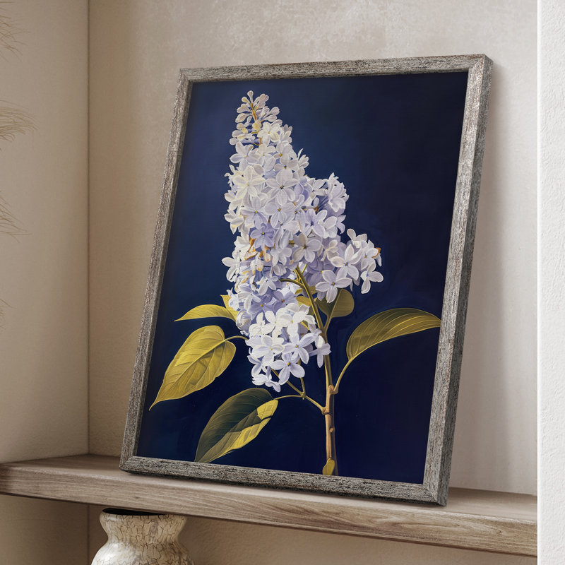 Reproduction encadrée FLORAL Series CLxxx - bois massif, H 11 po x l 9 po