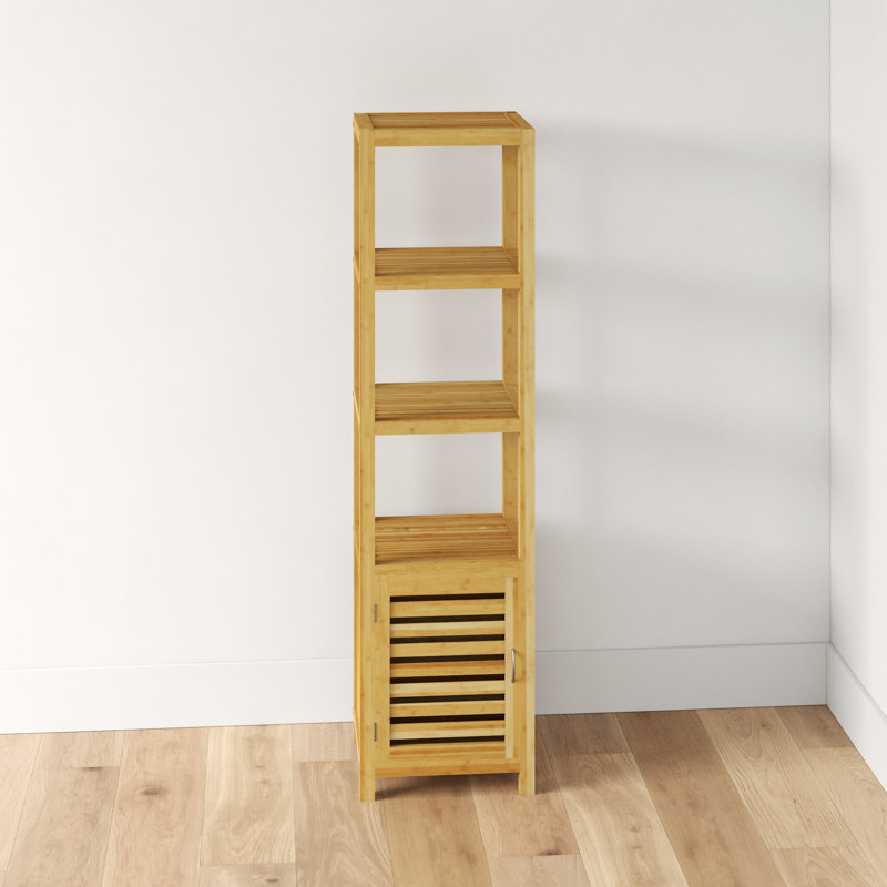 Spa Bamboo Linen Cabinet, Natural