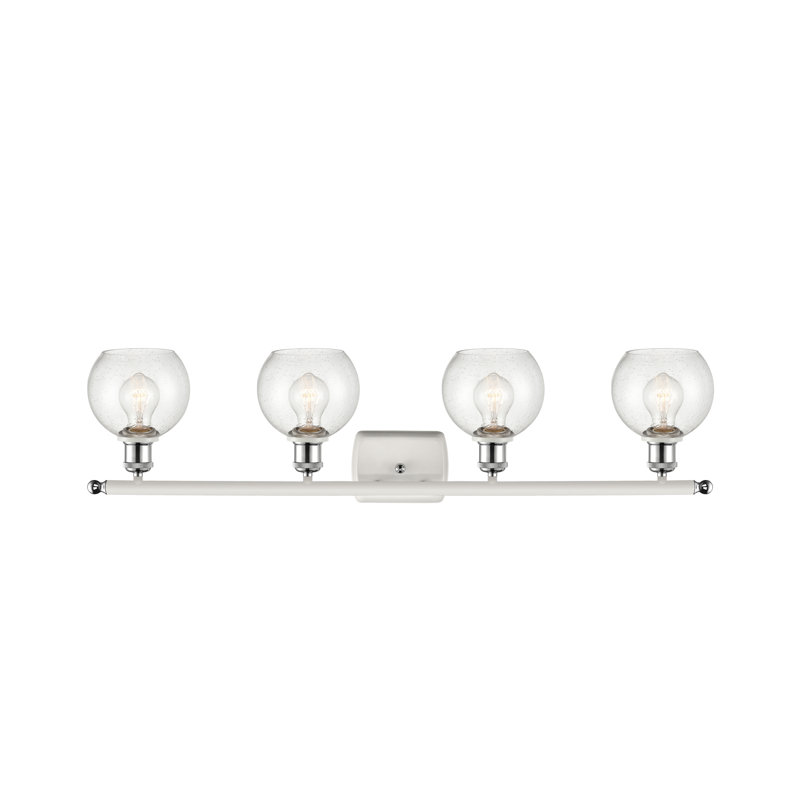 Cindi 4 - Light Vanity Light, No Bulb Included, White Polished Chrome