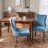 Upholstered Wing-Back Dining Chair With Backstitching Nailhead Trim And Solid Wood Legs-1489942505